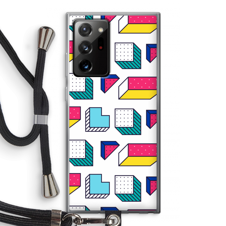 8-bit N°7: Samsung Galaxy Note 20 Ultra / Note 20 Ultra 5G Transparant Hoesje met koord