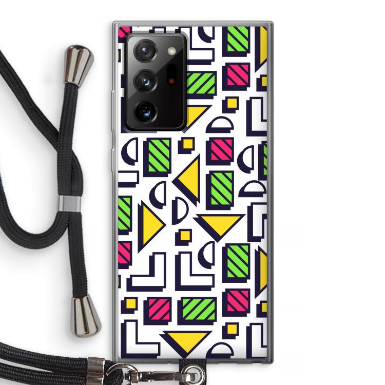 8-bit N°4: Samsung Galaxy Note 20 Ultra / Note 20 Ultra 5G Transparant Hoesje met koord