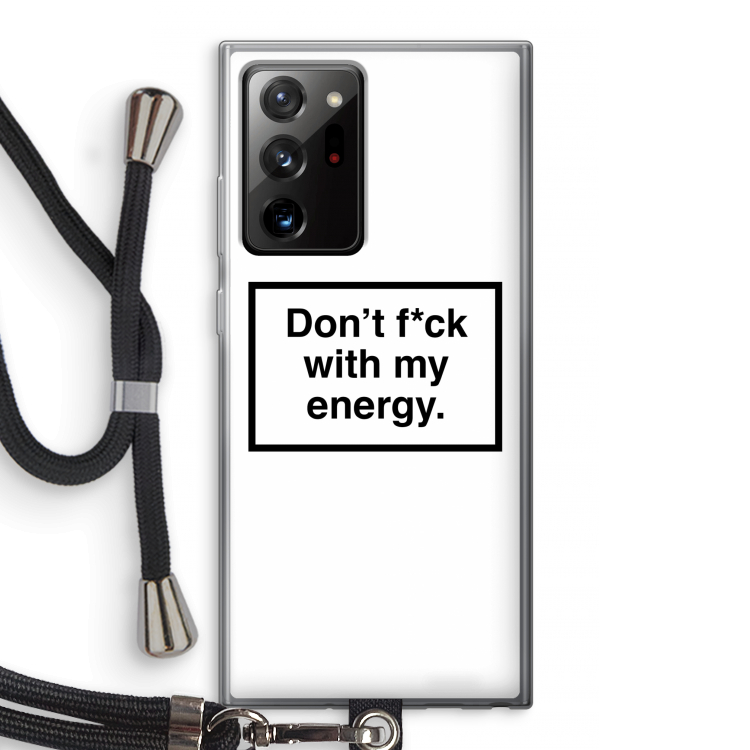 My energy: Samsung Galaxy Note 20 Ultra / Note 20 Ultra 5G Transparant Hoesje met koord
