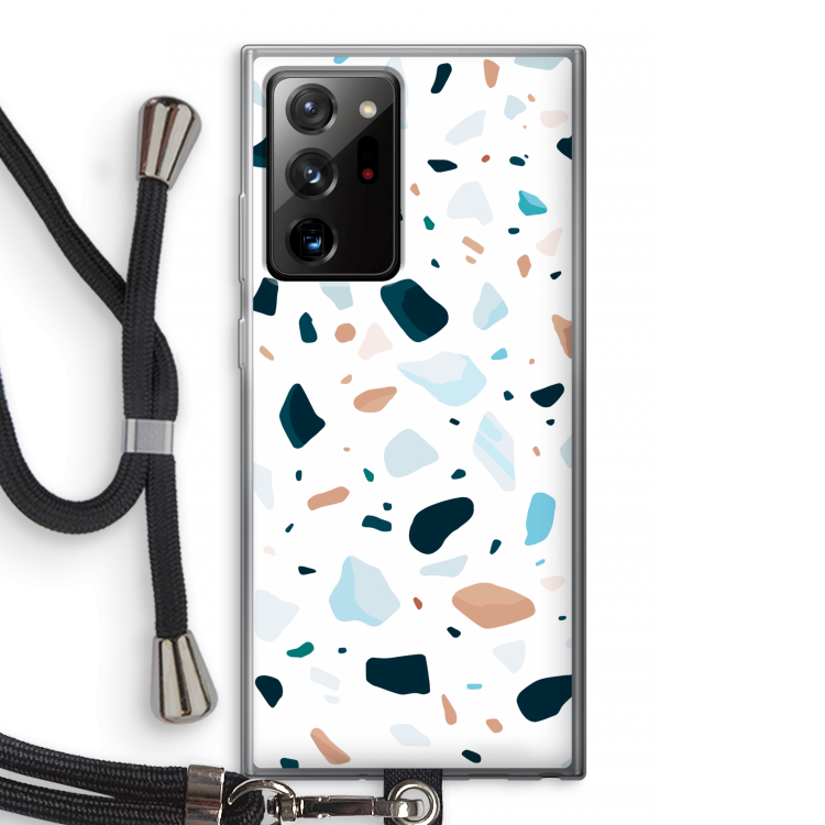Terrazzo N°13: Samsung Galaxy Note 20 Ultra / Note 20 Ultra 5G Transparant Hoesje met koord