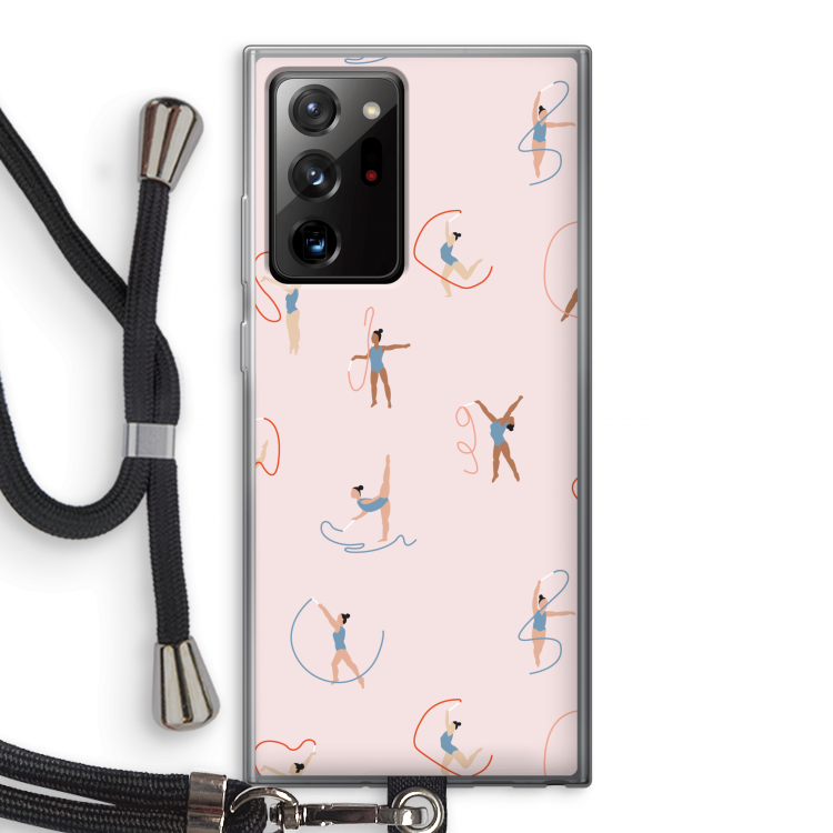 Dancing #3: Samsung Galaxy Note 20 Ultra / Note 20 Ultra 5G Transparant Hoesje met koord