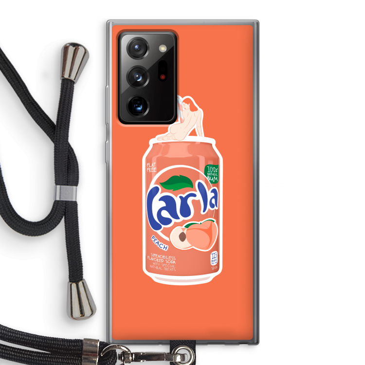 S(peach)less: Samsung Galaxy Note 20 Ultra / Note 20 Ultra 5G Transparant Hoesje met koord