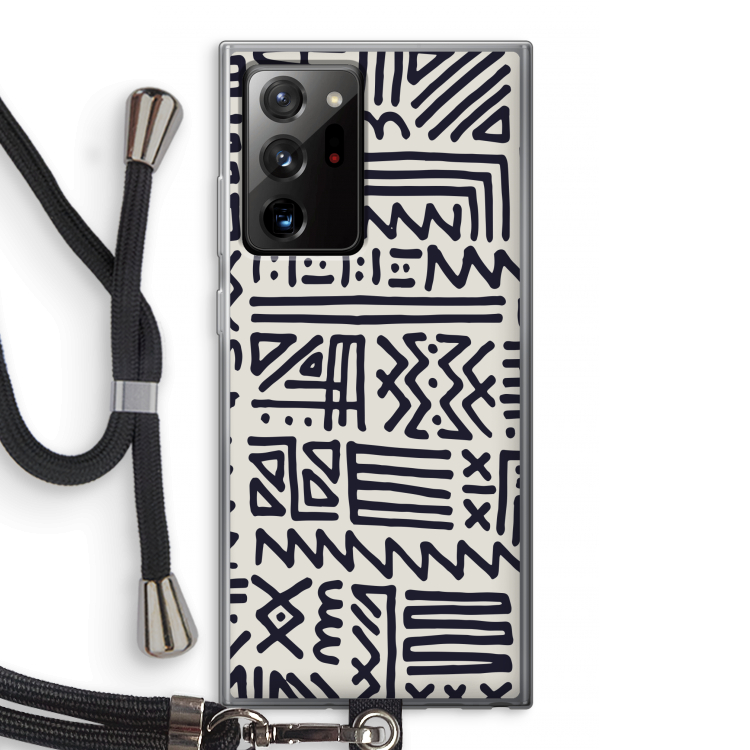 Marrakech print: Samsung Galaxy Note 20 Ultra / Note 20 Ultra 5G Transparant Hoesje met koord