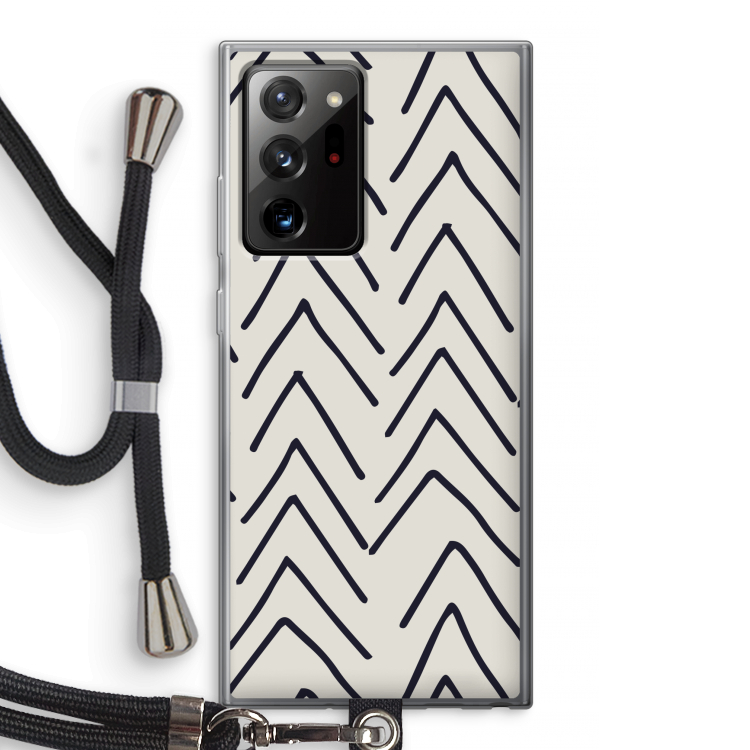 Marrakech Arrows: Samsung Galaxy Note 20 Ultra / Note 20 Ultra 5G Transparant Hoesje met koord