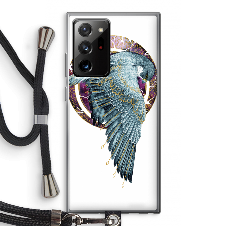 Golden Falcon: Samsung Galaxy Note 20 Ultra / Note 20 Ultra 5G Transparant Hoesje met koord