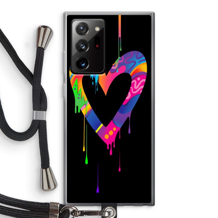 Melts My Heart: Samsung Galaxy Note 20 Ultra / Note 20 Ultra 5G Transparant Hoesje met koord