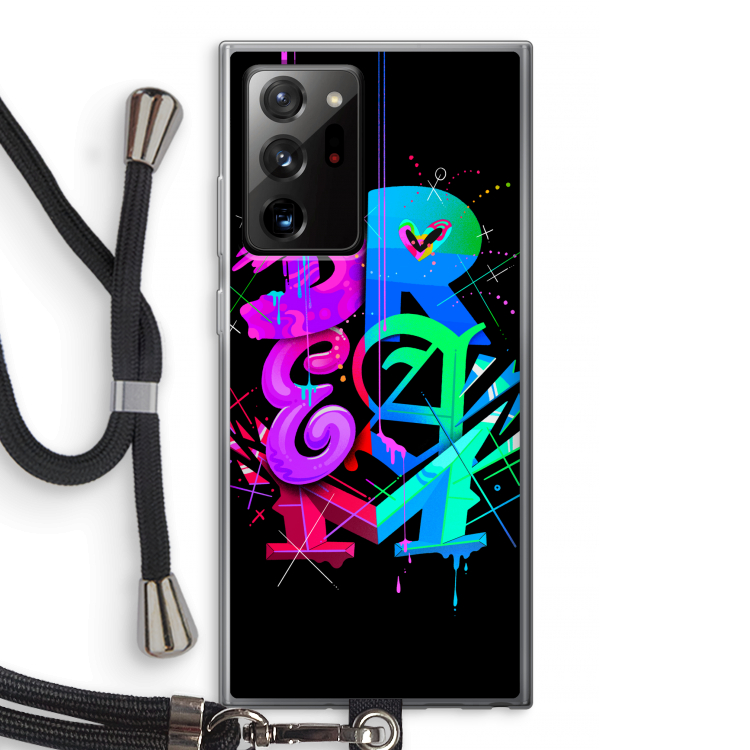 Dream: Samsung Galaxy Note 20 Ultra / Note 20 Ultra 5G Transparant Hoesje met koord