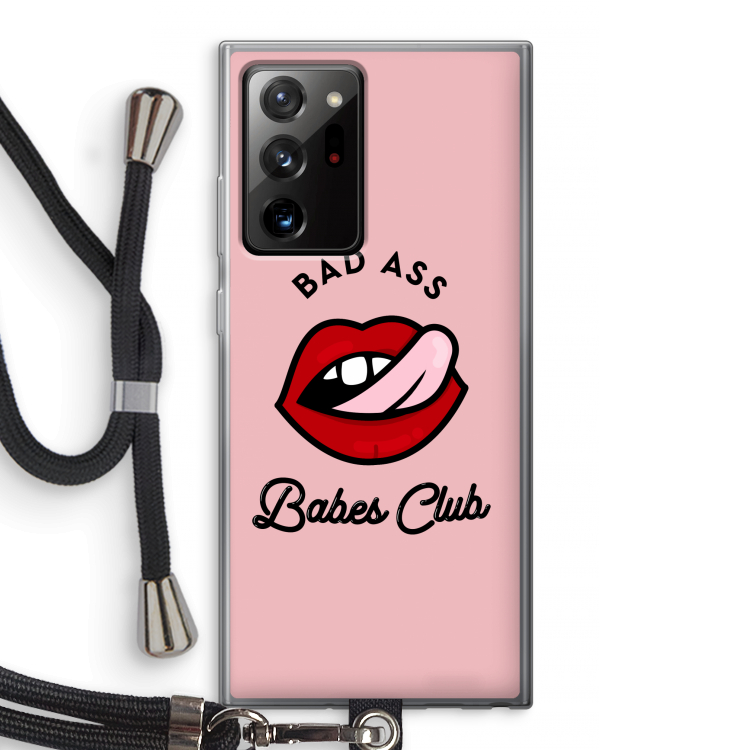 Badass Babes Club: Samsung Galaxy Note 20 Ultra / Note 20 Ultra 5G Transparant Hoesje met koord