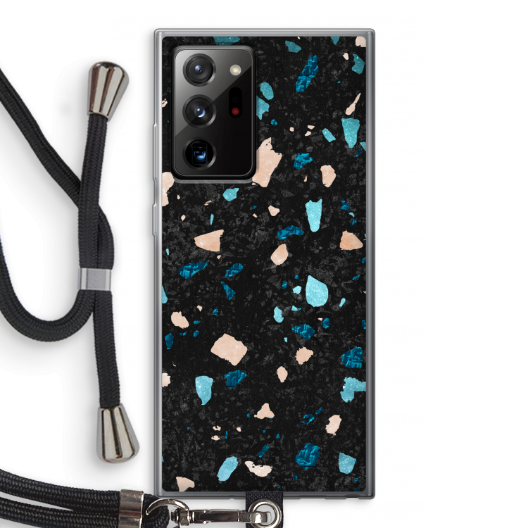 Terrazzo N°11: Samsung Galaxy Note 20 Ultra / Note 20 Ultra 5G Transparant Hoesje met koord