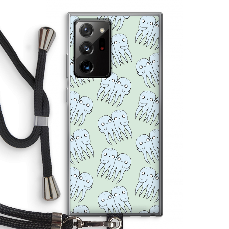 Octopussen: Samsung Galaxy Note 20 Ultra / Note 20 Ultra 5G Transparant Hoesje met koord