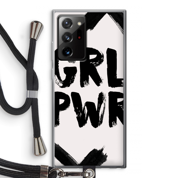 Girl Power #2: Samsung Galaxy Note 20 Ultra / Note 20 Ultra 5G Transparant Hoesje met koord