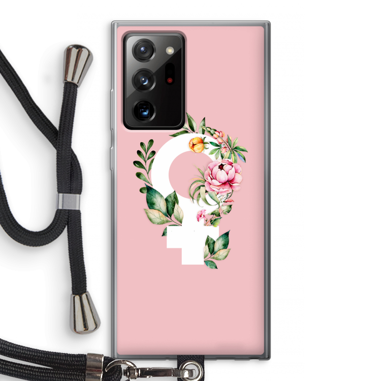 Venus: Samsung Galaxy Note 20 Ultra / Note 20 Ultra 5G Transparant Hoesje met koord