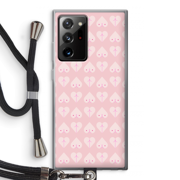 Ass 'n Titties: Samsung Galaxy Note 20 Ultra / Note 20 Ultra 5G Transparant Hoesje met koord