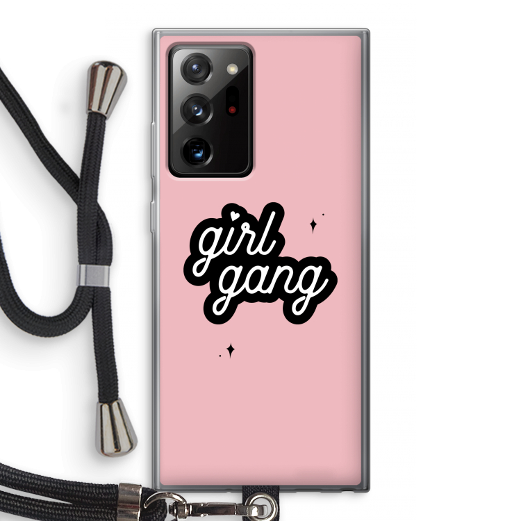 Girl Gang: Samsung Galaxy Note 20 Ultra / Note 20 Ultra 5G Transparant Hoesje met koord