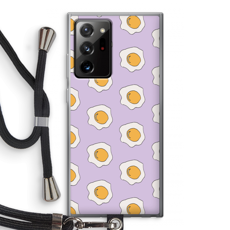 Bacon to my eggs #1: Samsung Galaxy Note 20 Ultra / Note 20 Ultra 5G Transparant Hoesje met koord