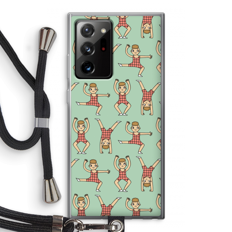 Gymboys: Samsung Galaxy Note 20 Ultra / Note 20 Ultra 5G Transparant Hoesje met koord