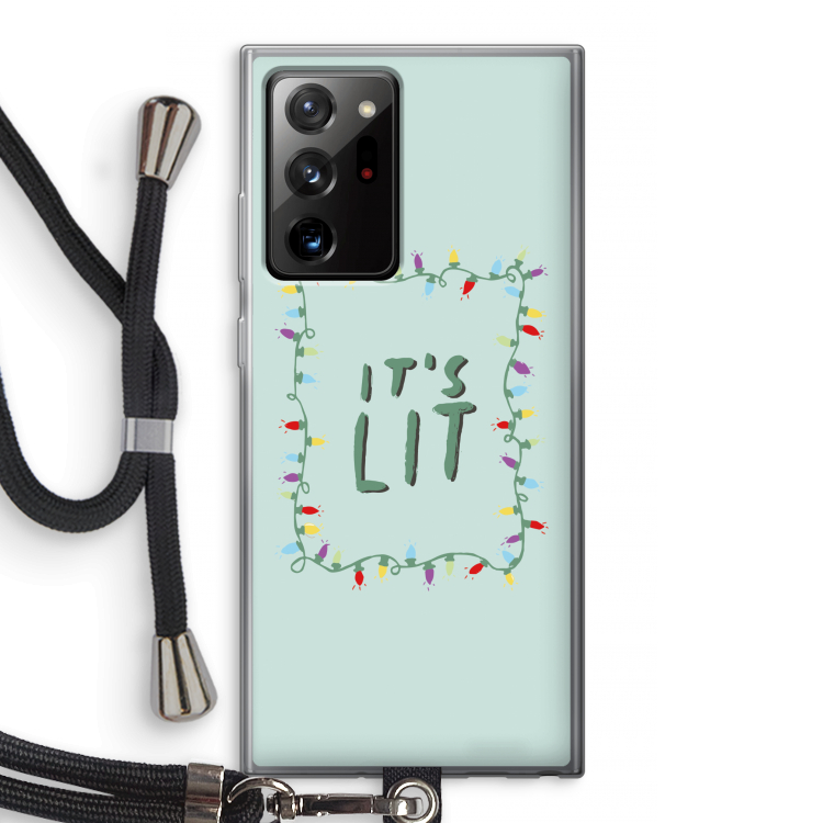 It's Lit: Samsung Galaxy Note 20 Ultra / Note 20 Ultra 5G Transparant Hoesje met koord