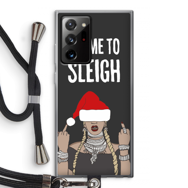 Came To Sleigh: Samsung Galaxy Note 20 Ultra / Note 20 Ultra 5G Transparant Hoesje met koord