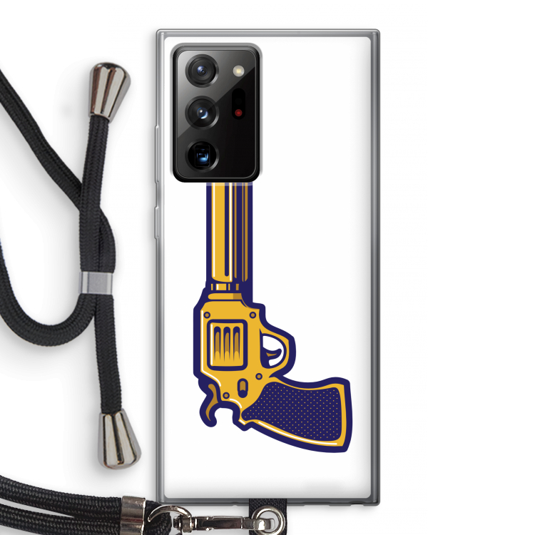 Pew Pew Pew: Samsung Galaxy Note 20 Ultra / Note 20 Ultra 5G Transparant Hoesje met koord