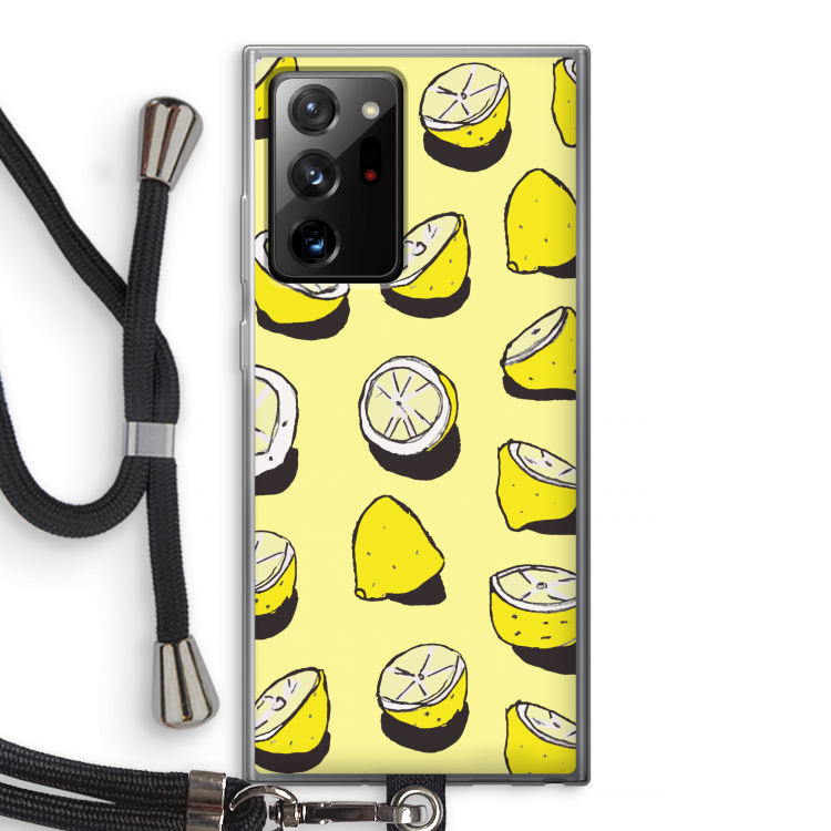 When Life Gives You Lemons...: Samsung Galaxy Note 20 Ultra / Note 20 Ultra 5G Transparant Hoesje met koord