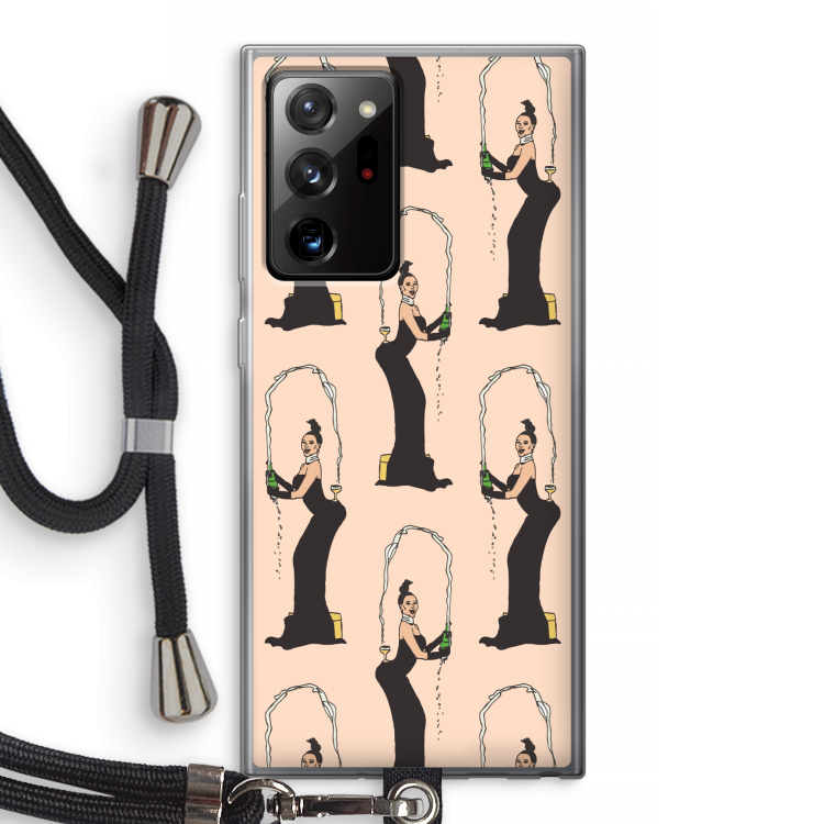Pop Some Kim: Samsung Galaxy Note 20 Ultra / Note 20 Ultra 5G Transparant Hoesje met koord
