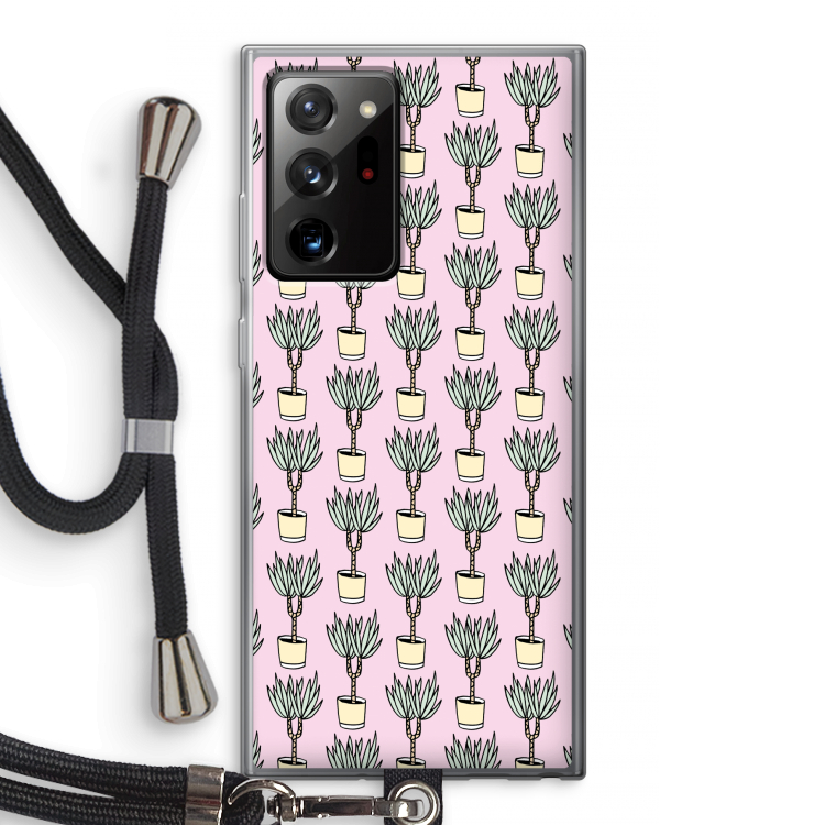 Boompje: Samsung Galaxy Note 20 Ultra / Note 20 Ultra 5G Transparant Hoesje met koord