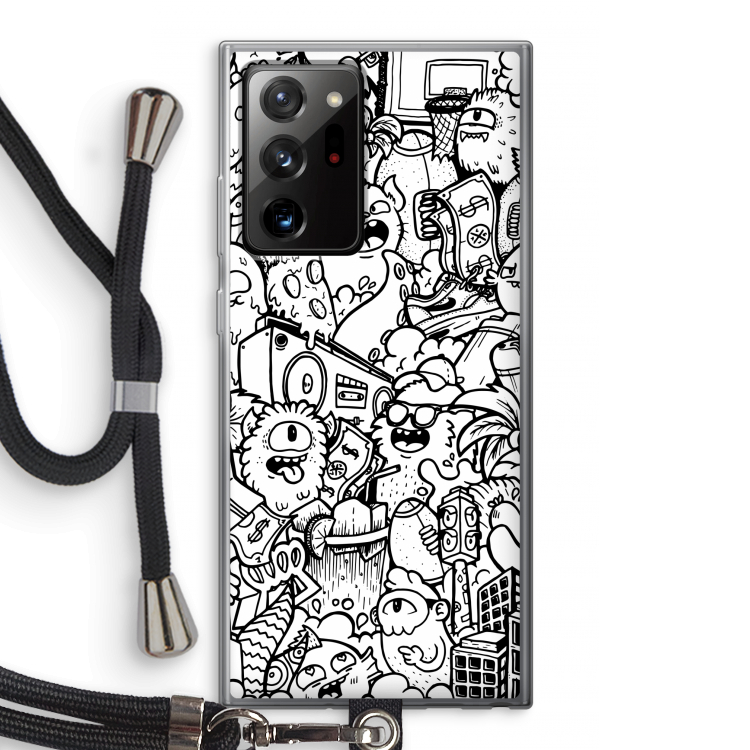 Vexx City #2: Samsung Galaxy Note 20 Ultra / Note 20 Ultra 5G Transparant Hoesje met koord