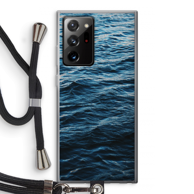 Oceaan: Samsung Galaxy Note 20 Ultra / Note 20 Ultra 5G Transparant Hoesje met koord