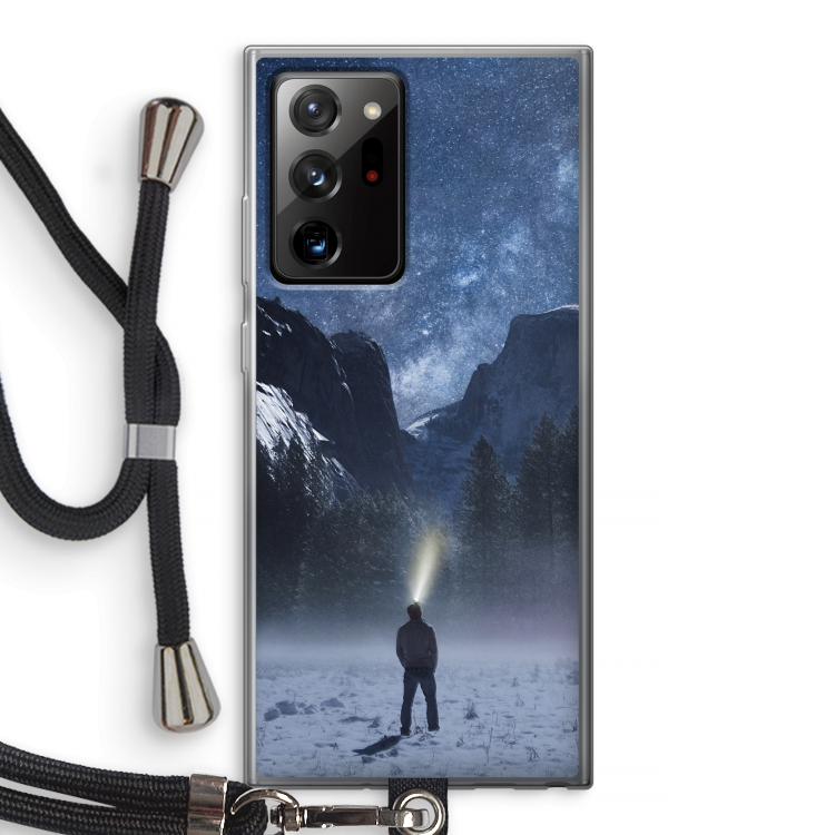Wanderlust: Samsung Galaxy Note 20 Ultra / Note 20 Ultra 5G Transparant Hoesje met koord