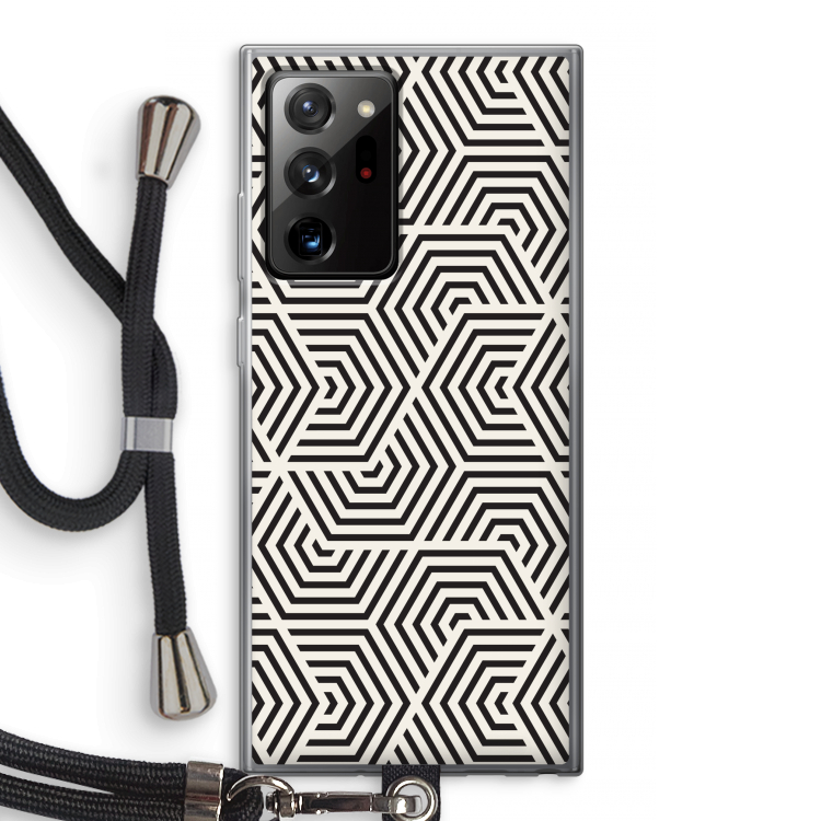 Magic pattern: Samsung Galaxy Note 20 Ultra / Note 20 Ultra 5G Transparant Hoesje met koord