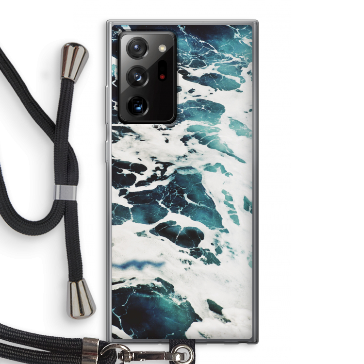 Golven: Samsung Galaxy Note 20 Ultra / Note 20 Ultra 5G Transparant Hoesje met koord