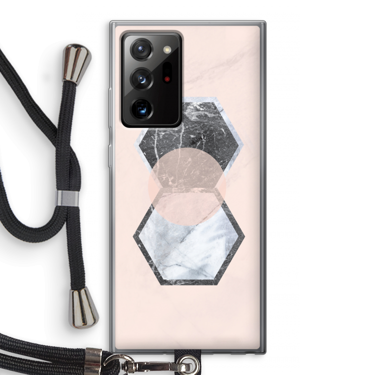 Creatieve toets: Samsung Galaxy Note 20 Ultra / Note 20 Ultra 5G Transparant Hoesje met koord