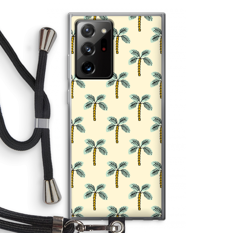 Paradise: Samsung Galaxy Note 20 Ultra / Note 20 Ultra 5G Transparant Hoesje met koord