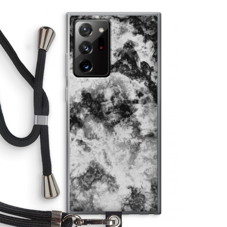 Onweer: Samsung Galaxy Note 20 Ultra / Note 20 Ultra 5G Transparant Hoesje met koord