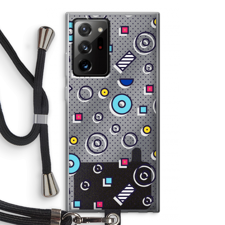 8-bit N°9: Samsung Galaxy Note 20 Ultra / Note 20 Ultra 5G Transparant Hoesje met koord