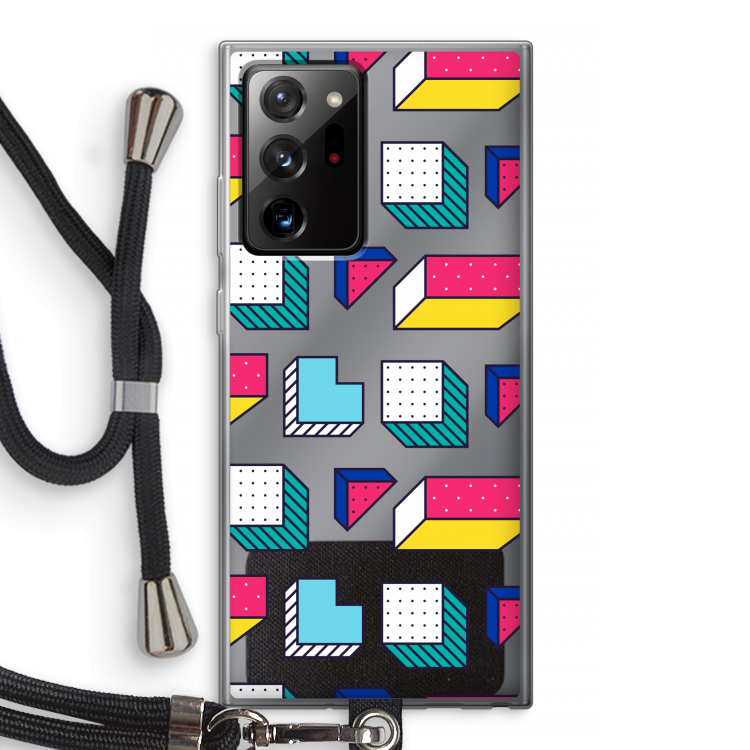 8-bit N°7: Samsung Galaxy Note 20 Ultra / Note 20 Ultra 5G Transparant Hoesje met koord