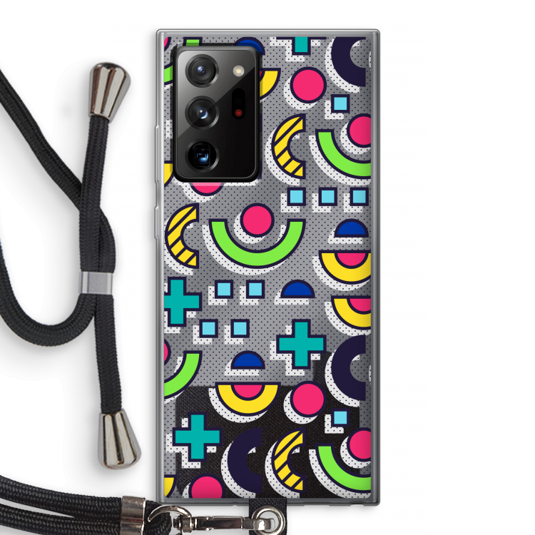 8-bit N°6: Samsung Galaxy Note 20 Ultra / Note 20 Ultra 5G Transparant Hoesje met koord