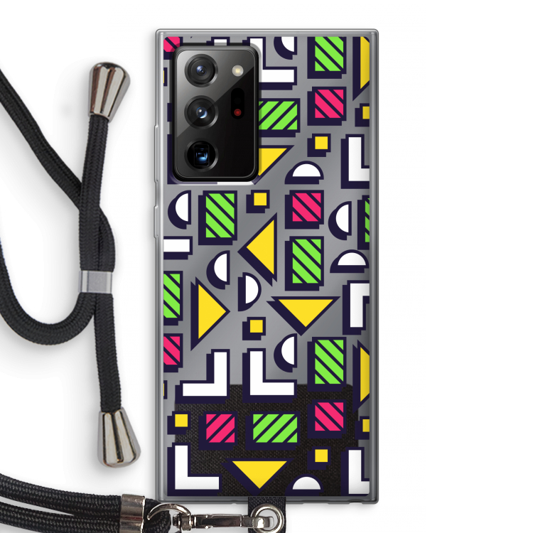 8-bit N°4: Samsung Galaxy Note 20 Ultra / Note 20 Ultra 5G Transparant Hoesje met koord