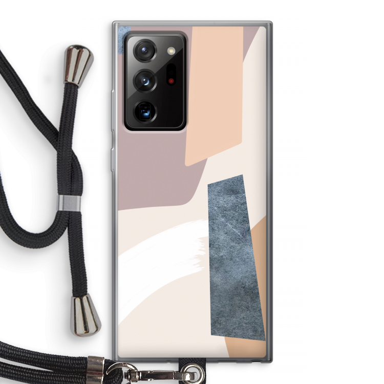 Luca: Samsung Galaxy Note 20 Ultra / Note 20 Ultra 5G Transparant Hoesje met koord