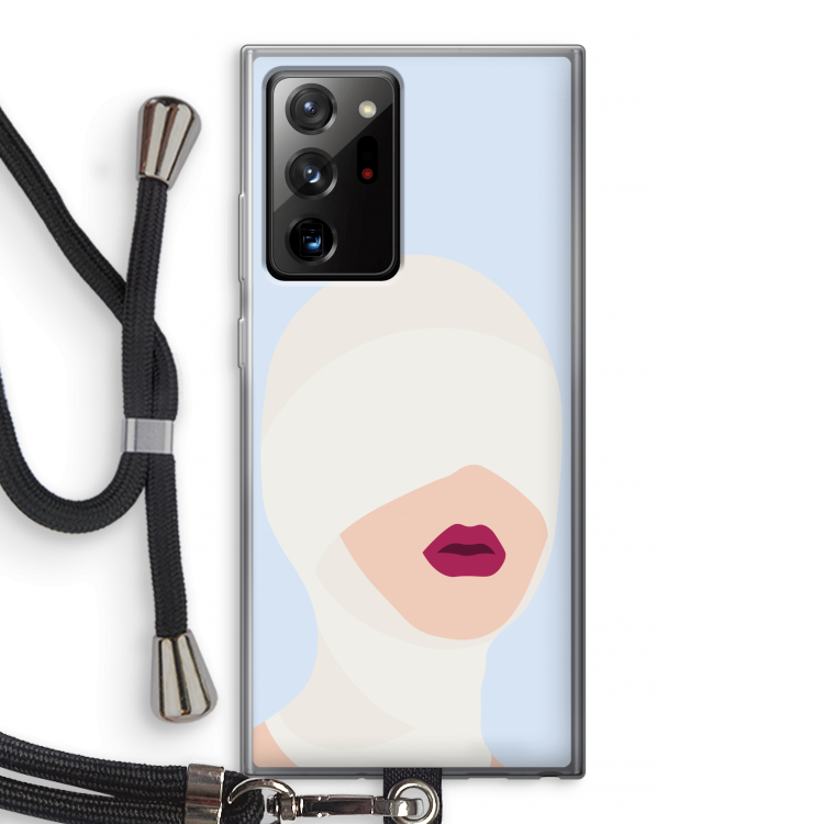 Incognito: Samsung Galaxy Note 20 Ultra / Note 20 Ultra 5G Transparant Hoesje met koord