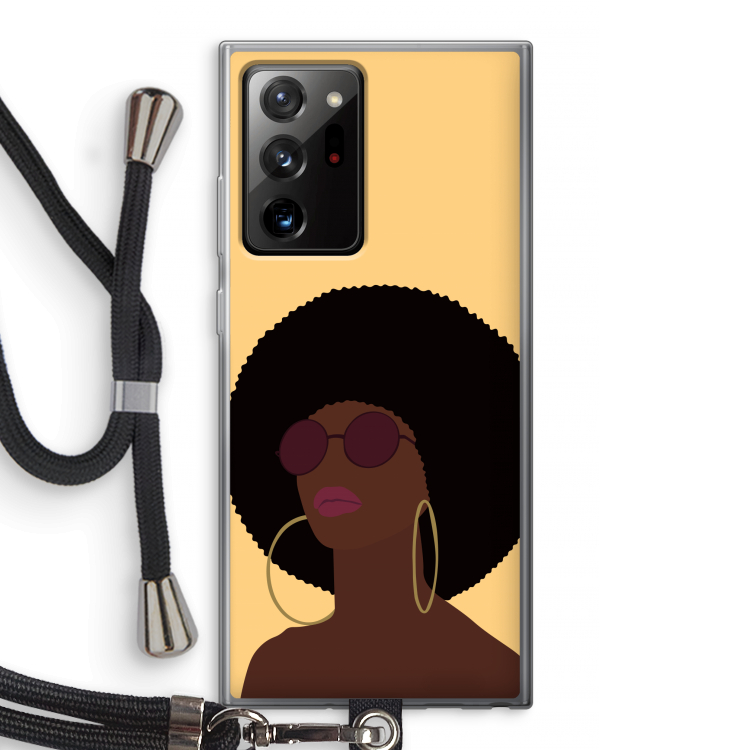 Golden hour: Samsung Galaxy Note 20 Ultra / Note 20 Ultra 5G Transparant Hoesje met koord