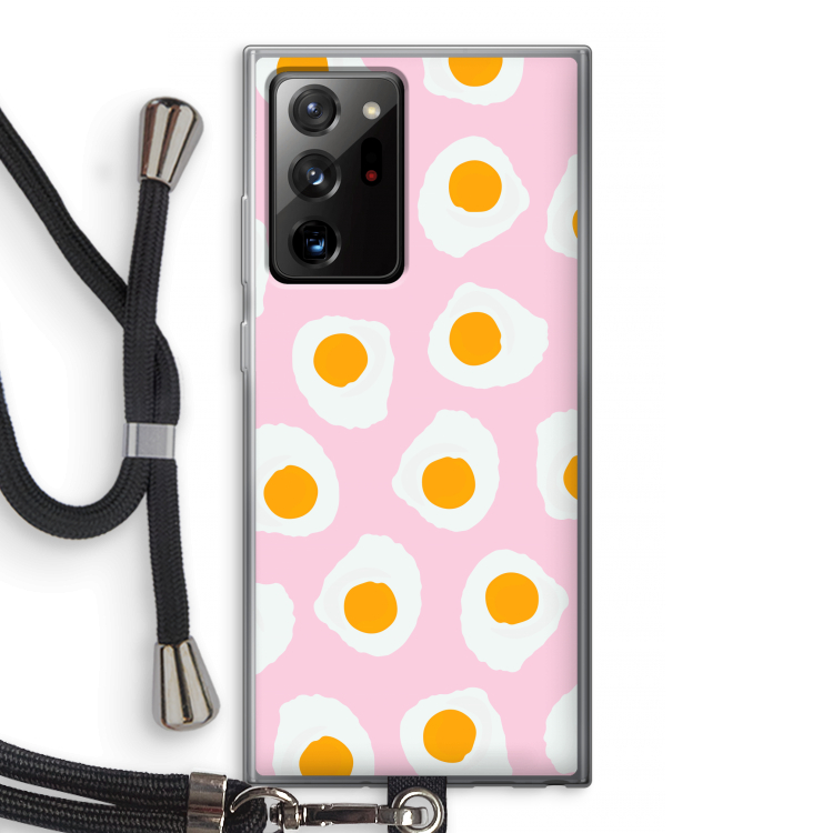 Dancing eggs: Samsung Galaxy Note 20 Ultra / Note 20 Ultra 5G Transparant Hoesje met koord