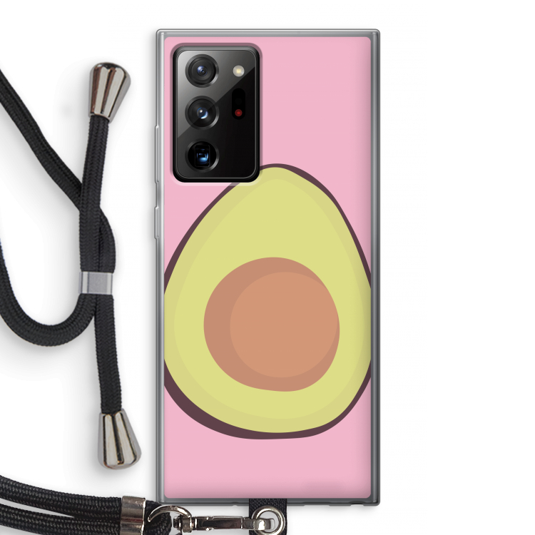 Avocado: Samsung Galaxy Note 20 Ultra / Note 20 Ultra 5G Transparant Hoesje met koord