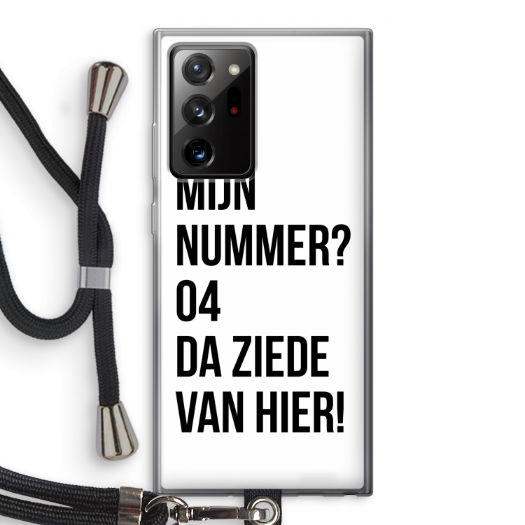 Da ziede van hier: Samsung Galaxy Note 20 Ultra / Note 20 Ultra 5G Transparant Hoesje met koord
