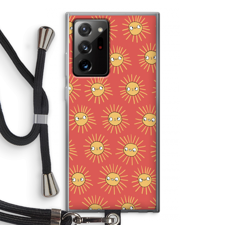 Zon: Samsung Galaxy Note 20 Ultra / Note 20 Ultra 5G Transparant Hoesje met koord