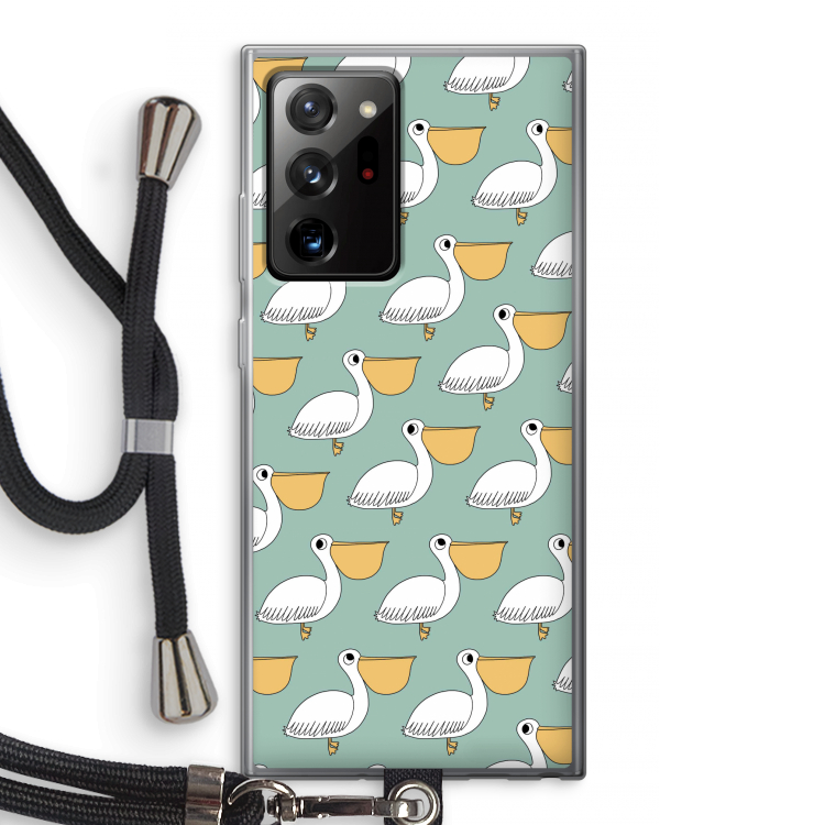Pelican: Samsung Galaxy Note 20 Ultra / Note 20 Ultra 5G Transparant Hoesje met koord