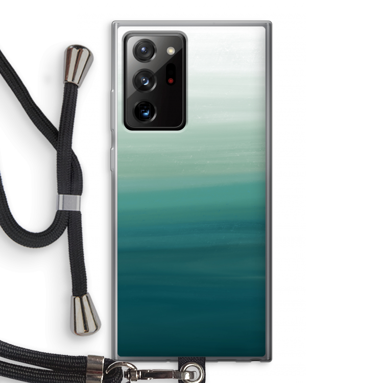 Ocean: Samsung Galaxy Note 20 Ultra / Note 20 Ultra 5G Transparant Hoesje met koord