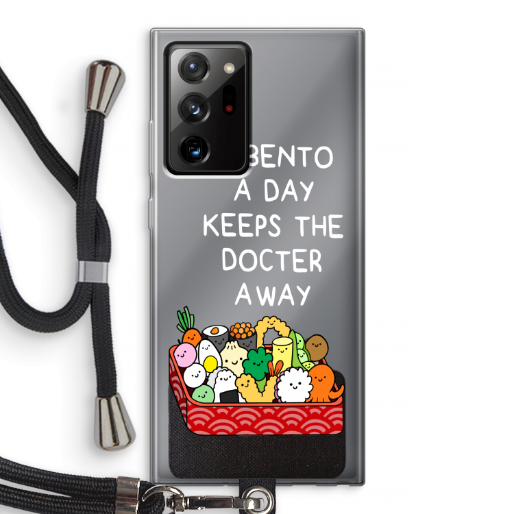 Bento a day: Samsung Galaxy Note 20 Ultra / Note 20 Ultra 5G Transparant Hoesje met koord