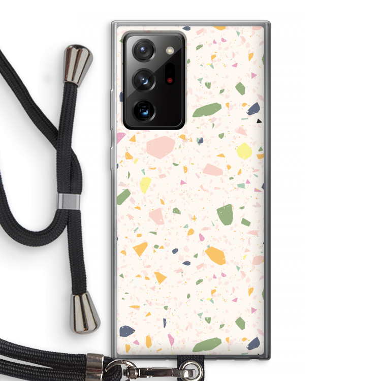 Terrazzo N°21: Samsung Galaxy Note 20 Ultra / Note 20 Ultra 5G Transparant Hoesje met koord