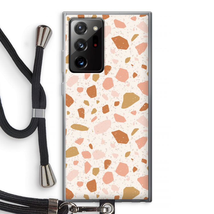 Terrazzo N°18: Samsung Galaxy Note 20 Ultra / Note 20 Ultra 5G Transparant Hoesje met koord